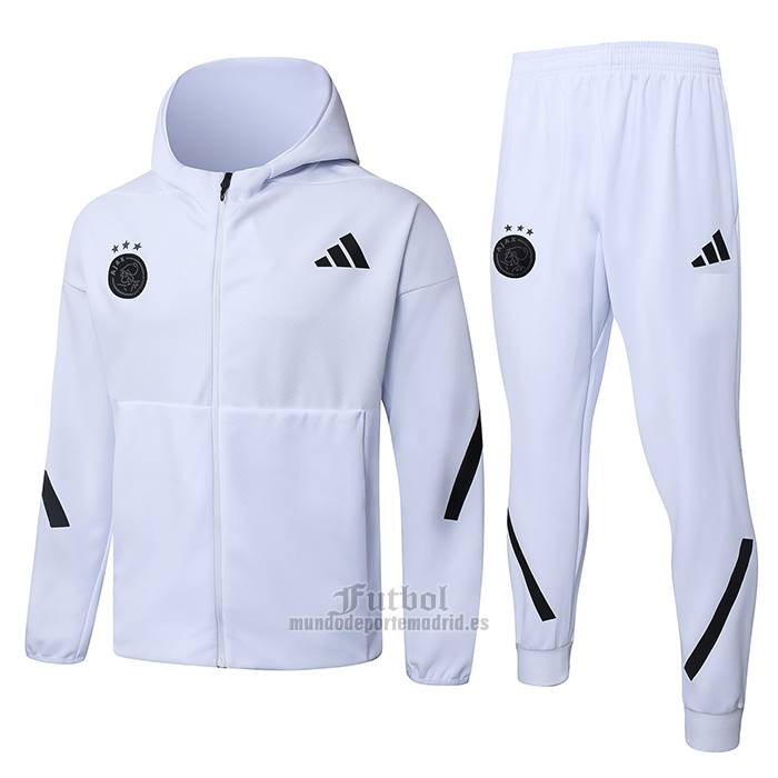 Chandal con Capucha del Ajax 2025-2026 Blanco